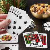 Jeu De Cartes 0417260643 UPC "Code Bar" Playing Cards Rome Itali (In Situ)
