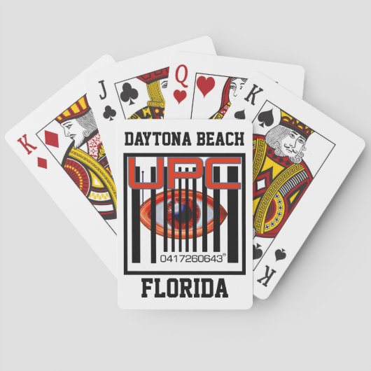 Jeu De Cartes 0417260643 UPC "code barres" Daytona Beach (dos)