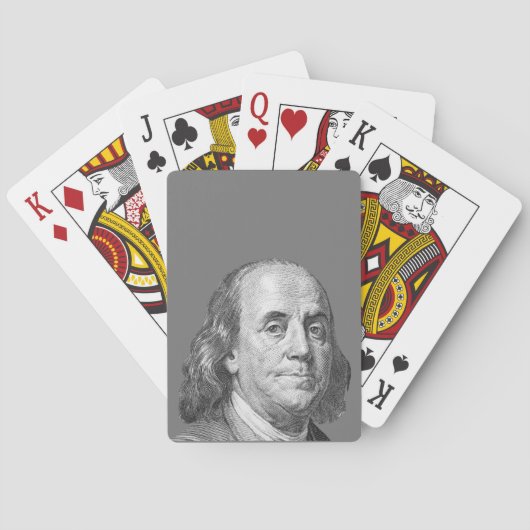 Jeu De Cartes 100 dollars, Benjamin Franklin (dos)