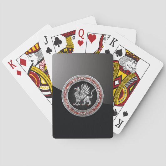 Jeu De Cartes [100] Griffin d'argent sacré (dos)