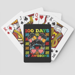 Jeu De Cartes 100 Jours De Bun Messy Awesome 100ème Jour De L'Éc