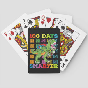 Jeu De Cartes 100 Jours Smarter T Rex Dinosaur 100e Jour École
