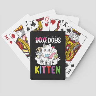 Jeu De Cartes 100 Jours Vous Devez Être Kitten Chat De L'École