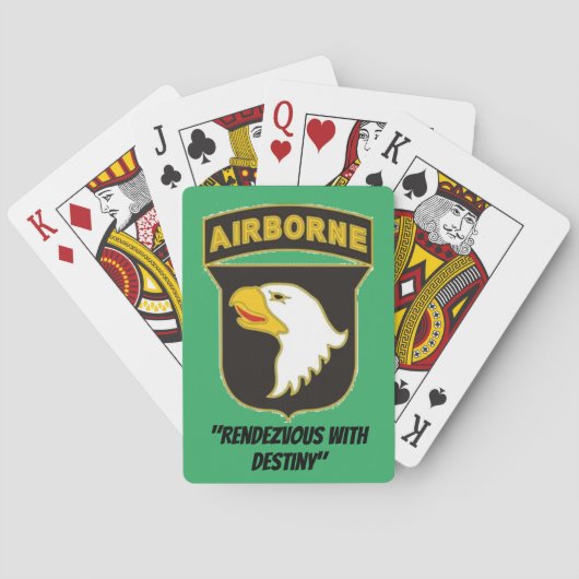 Jeu De Cartes 101e carte de jeu aéroportée (dos)