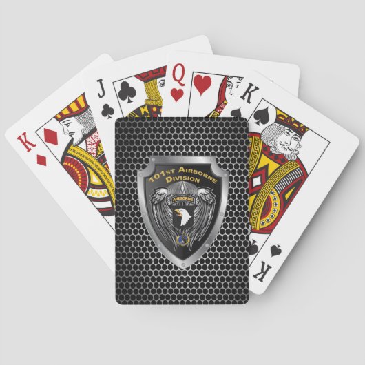 Jeu De Cartes 101e division aéroportée (dos)