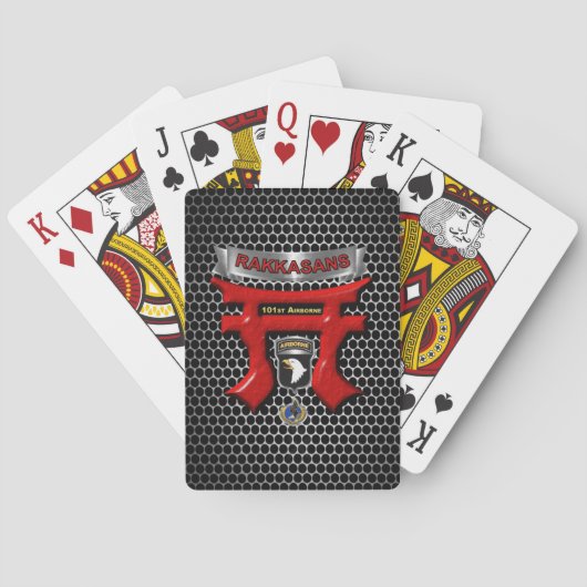 Jeu De Cartes 101e division aéroportée (dos)