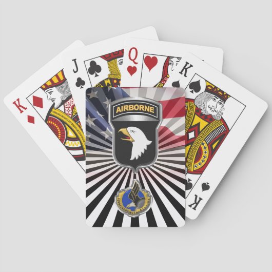 Jeu De Cartes 101e division aéroportée Rakkasans Patch (dos)