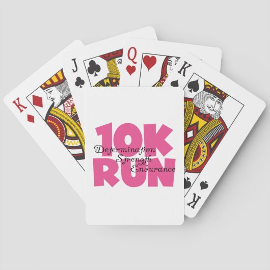 Jeu De Cartes 10K Run Sport Rose (dos)