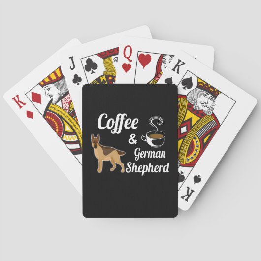 Jeu De Cartes 13 Café Et Berger Allemand (dos)