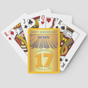 Jeu De Cartes 17 ans   Golden Ray 12 étapes NOM PERSONNALISÉ