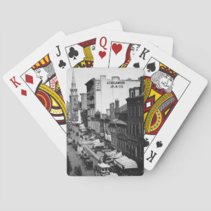 Jeu De Cartes 1859: Circulation et magasins sur Washington Stre