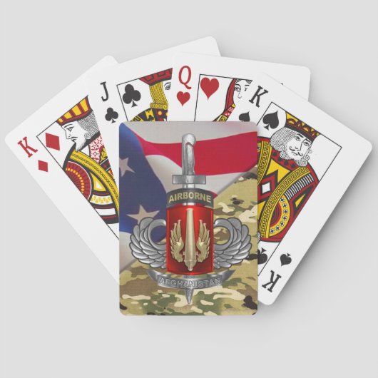 Jeu De Cartes 18e brigade d'artillerie de campagne Afghanistan V (dos)