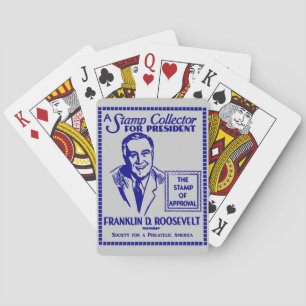 Jeu De Cartes 1936 Collecteur de timbres FDR pour Président