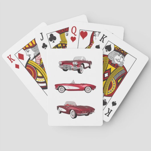 Jeu De Cartes 1961 Corvette C1 : (dos)