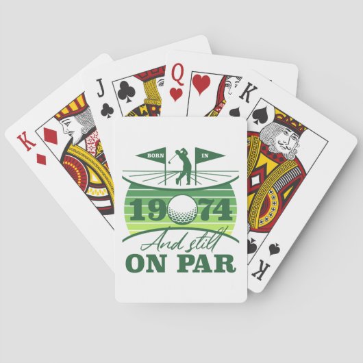 Jeu De Cartes 1974 50e anniversaire Humour de golf (dos)