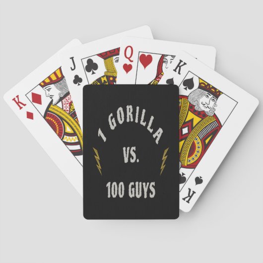 Jeu De Cartes 1 Gorilla vs. 100 Guys (dos)