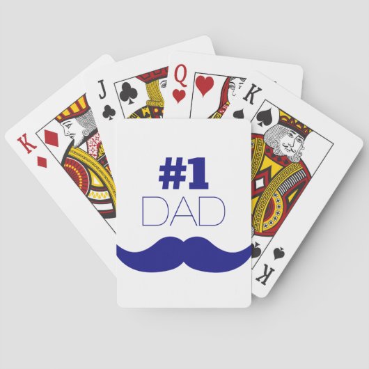 Jeu De Cartes #1 Papa Blue Mustache (dos)