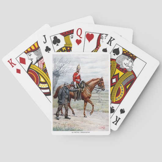 Jeu De Cartes 1er Royal Dragoons (dos)