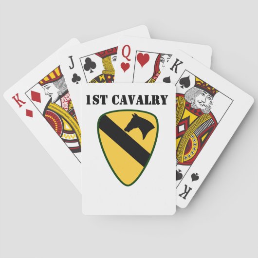 Jeu De Cartes 1ère carte de jeu de cavalerie (dos)