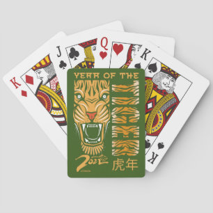 Jeu De Cartes 2022 ANNÉE DU TIGER cadeau de la nouvelle année ch