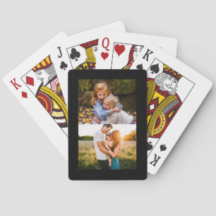 Jeu De Cartes 2 cartes de jeu à bordure noire Modèle photo