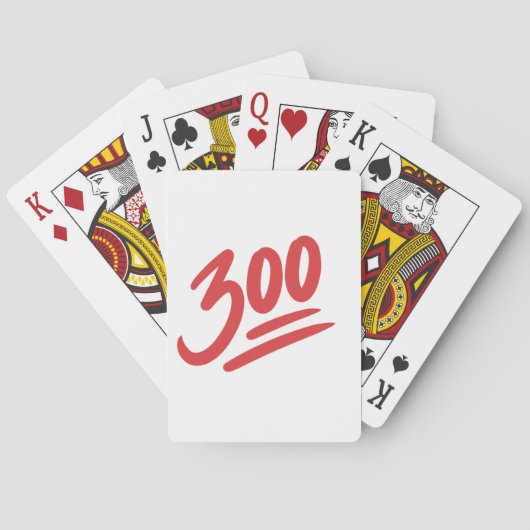 Jeu De Cartes 300 Emoji | Parfait Score Bowling Sport (dos)