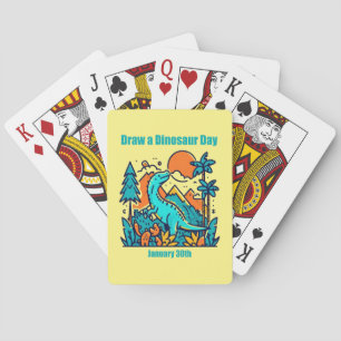 Jeu De Cartes 30 janvier - Dessinez une journée de dinosaures