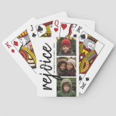 Jeu De Cartes 3 Collage photo - Joyeux Noël moderne Rejoice (dos)