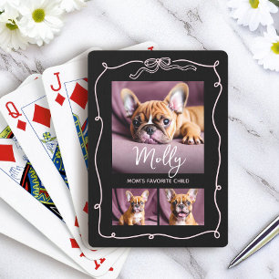 Jeu De Cartes 3 Photo Chien Gribouillages Arc Maman Enfant Préfé
