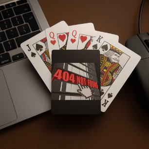 Jeu De Cartes 404 Message d'erreur de site Web introuvable