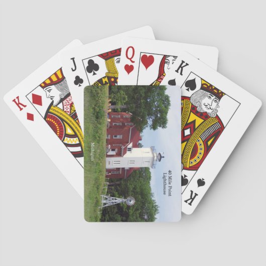Jeu De Cartes 40 Mile Point Lighthouse jouer aux cartes (dos)