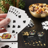 Jeu De Cartes 40e anniversaire noir étoiles or photo (In Situ)