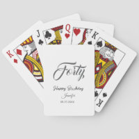 40e lettre d'anniversaire ajouter nom date année g