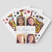 Jeu De Cartes 4 Photo Collage Famille moderne Amour Script Coeur (dos)
