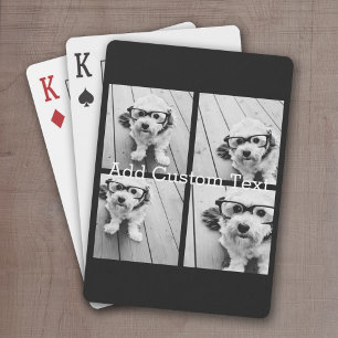 Jeu De Cartes 4 photos en collage - vous pouvez changer la coule