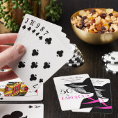 Jeu De Cartes 50 et anniversaire élégant d'art déco fabuleux (In Situ)