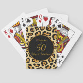 Jeu De Cartes 50 Fabulous Birthday Leopard Print  (dos)