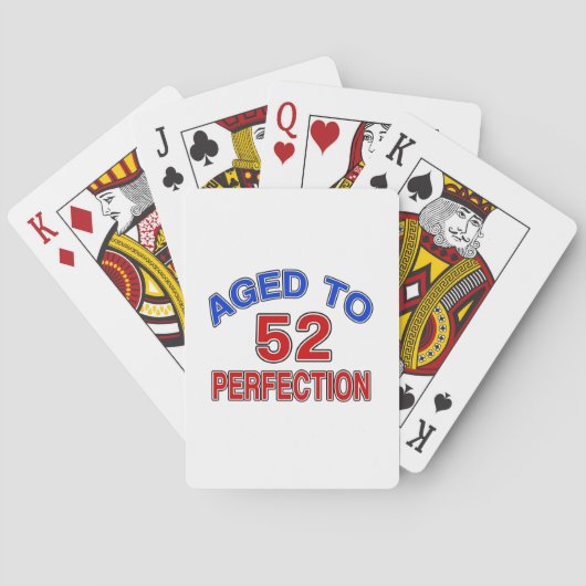 Jeu De Cartes 52 âgé à la perfection (dos)