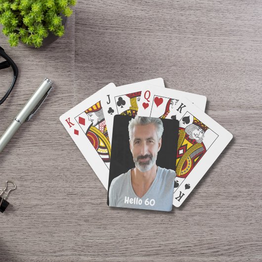 Jeu De Cartes 60e anniversaire les gars bonjour 60