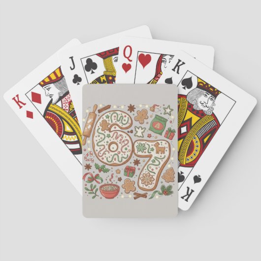 Jeu De Cartes 67 Drôle 6 7 Six Sept Cookie De Pain D'épice De Va (dos)