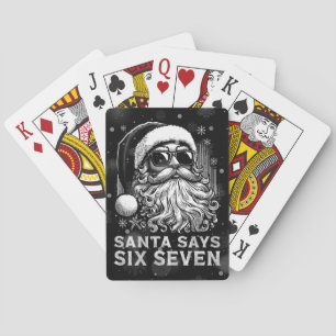 Jeu De Cartes 67 Meme Drôle de Père Noël dit Six Sept Noël