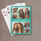 Jeu De Cartes 6 Collage de photos Texte facultatif — CAN Edit Co