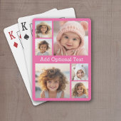 Jeu De Cartes 6 Collage de photos Texte facultatif — CAN Edit Co