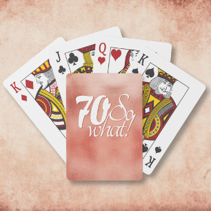 Jeu De Cartes 70 Alors quel Rose de script positif Gold 70e anni