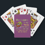 Jeu De Cartes 70th Birthday Party Dons. Que se passe-t-il sur mo<br><div class="desc">70th Birthday Party Dons. Ce qui se passe à mon 70e anniversaire reste secret, au moins jusqu'à ce que nous nous en remettions ! Amusants Tee - shirts et sweatshirts d'anniversaire pour famille et amis. Des thèmes de fête folle à la douce et sincère, nous avons tout. Trouvez les plus...</div>