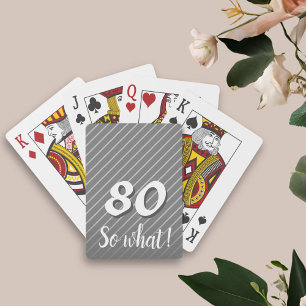 Jeu De Cartes 80 alors Quelle Elégante Gris Gris Gros 80e Annive