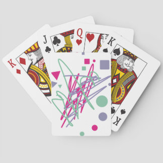 Jeu De Cartes 80s design quatre-vingts vintage splash medley art