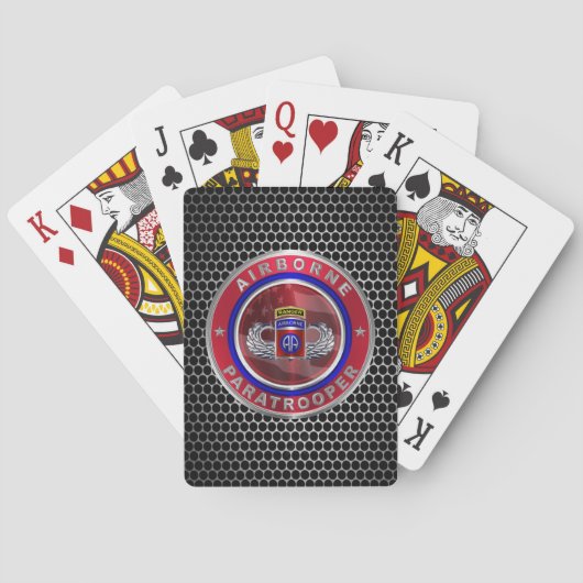 Jeu De Cartes 82e division aéroportée (dos)