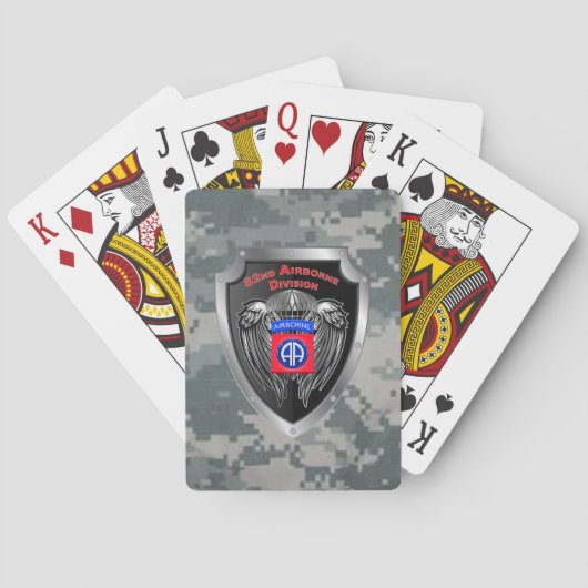 Jeu De Cartes 82e division aéroportée (dos)