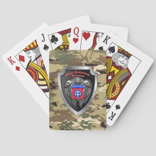 Jeu De Cartes 82e division aéroportée (dos)